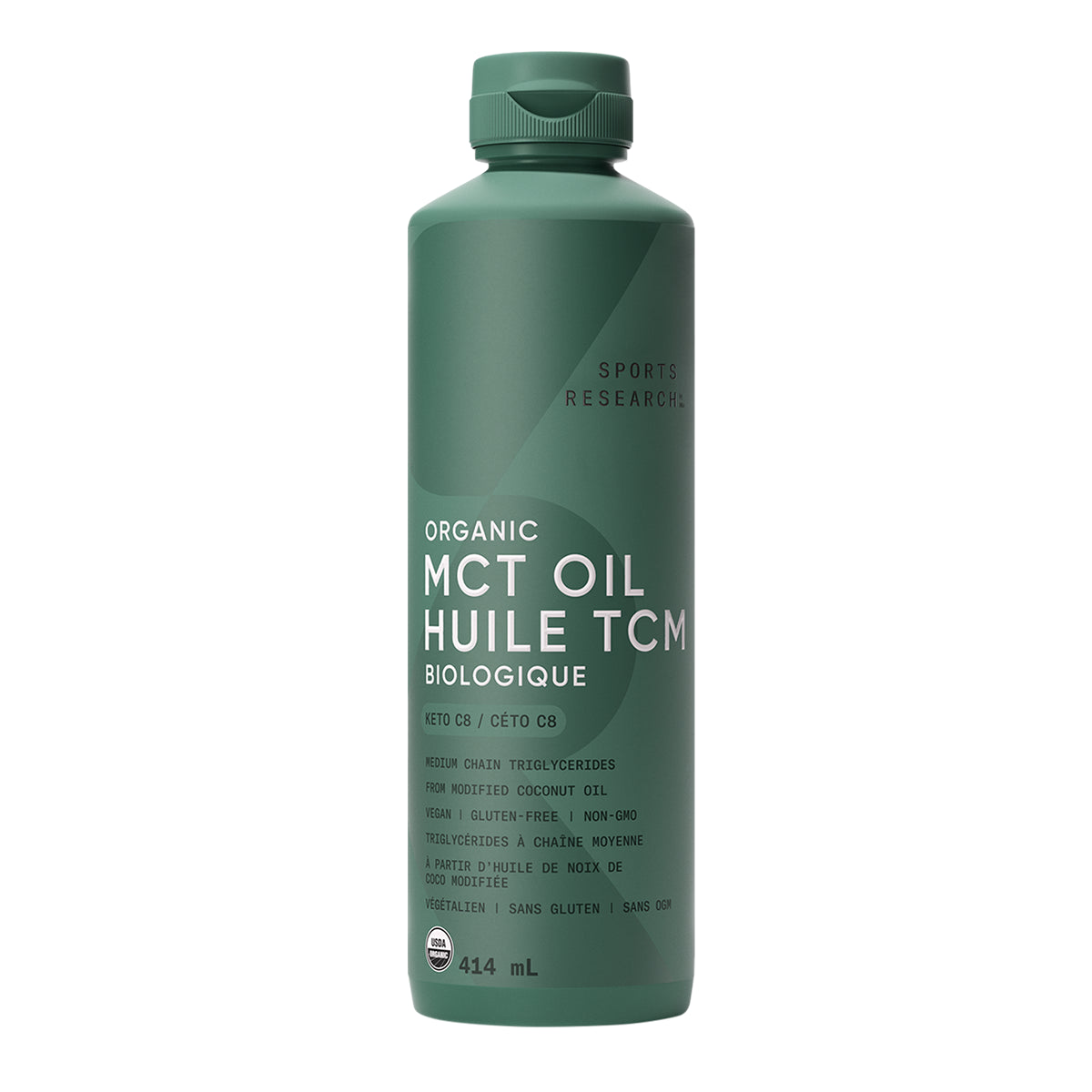 SPORTS RESEARCH Organic C8 MCT Oil (414 ml)