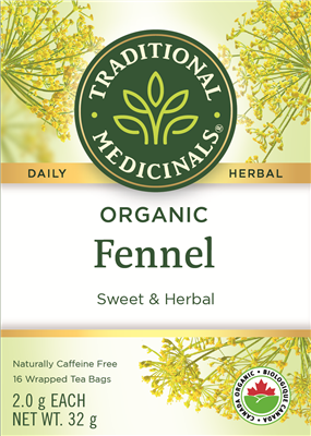 TRADITIONAL MEDICINALS ORGANIC FENNEL TEA 16 BAGS