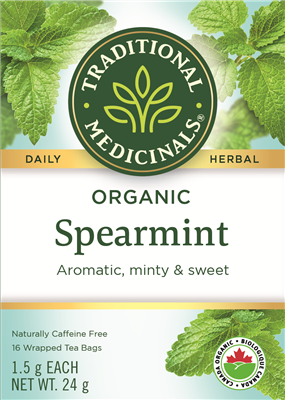 TRADITIONAL MEDICINALS ORG SPEARMINT 16 BAGS