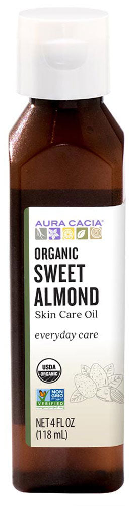 AURA CACIA Organic Sweet Almond Oil (118 ml)
