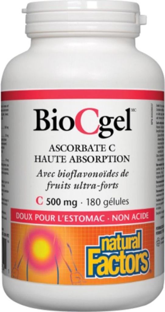 NATURAL FACTORS BioCgel (500 mg - 180 sgels)