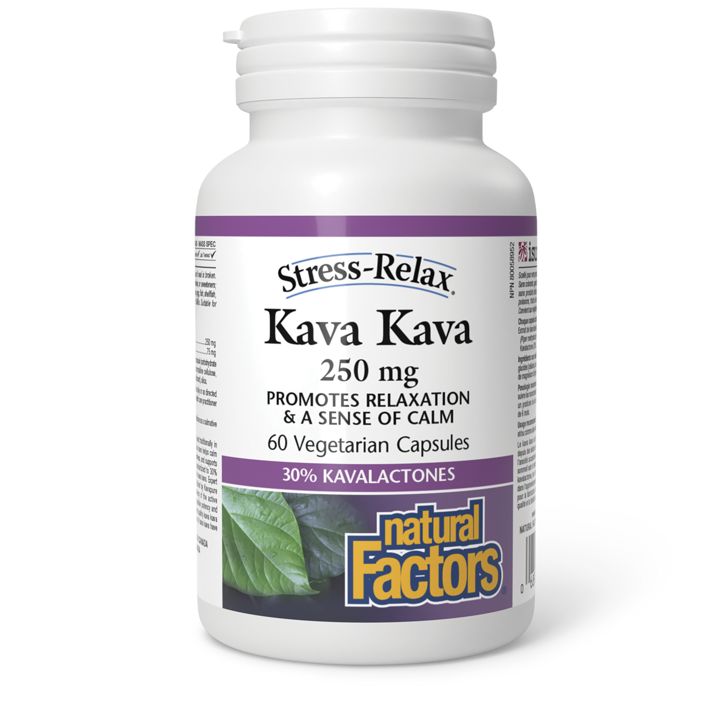 NATURAL FACTORS KAVA KAVA 250MG 60'S