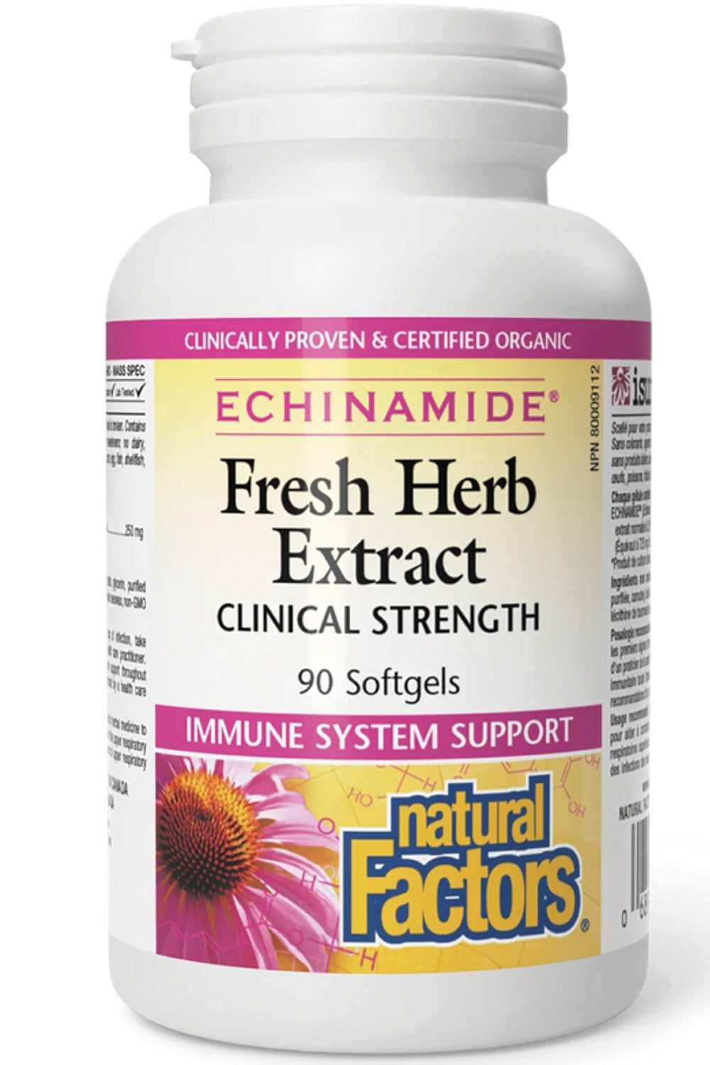 NATURAL FACTORS Echinamide Fresh Herb Extract (90 sgels)