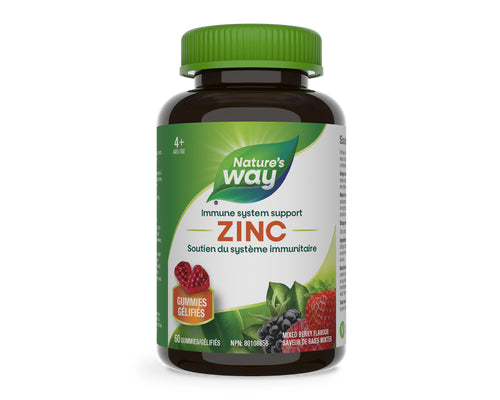 NATURES WAY Zinc Gummies (Mixed Berry - 60 gummies)