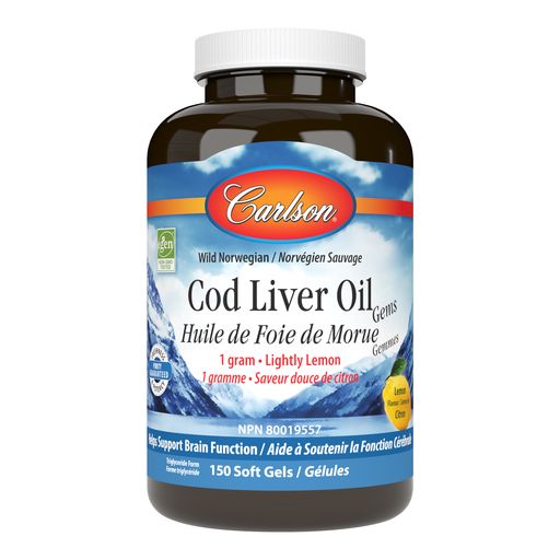 CARLSON COD LIVER OIL 150 GELS