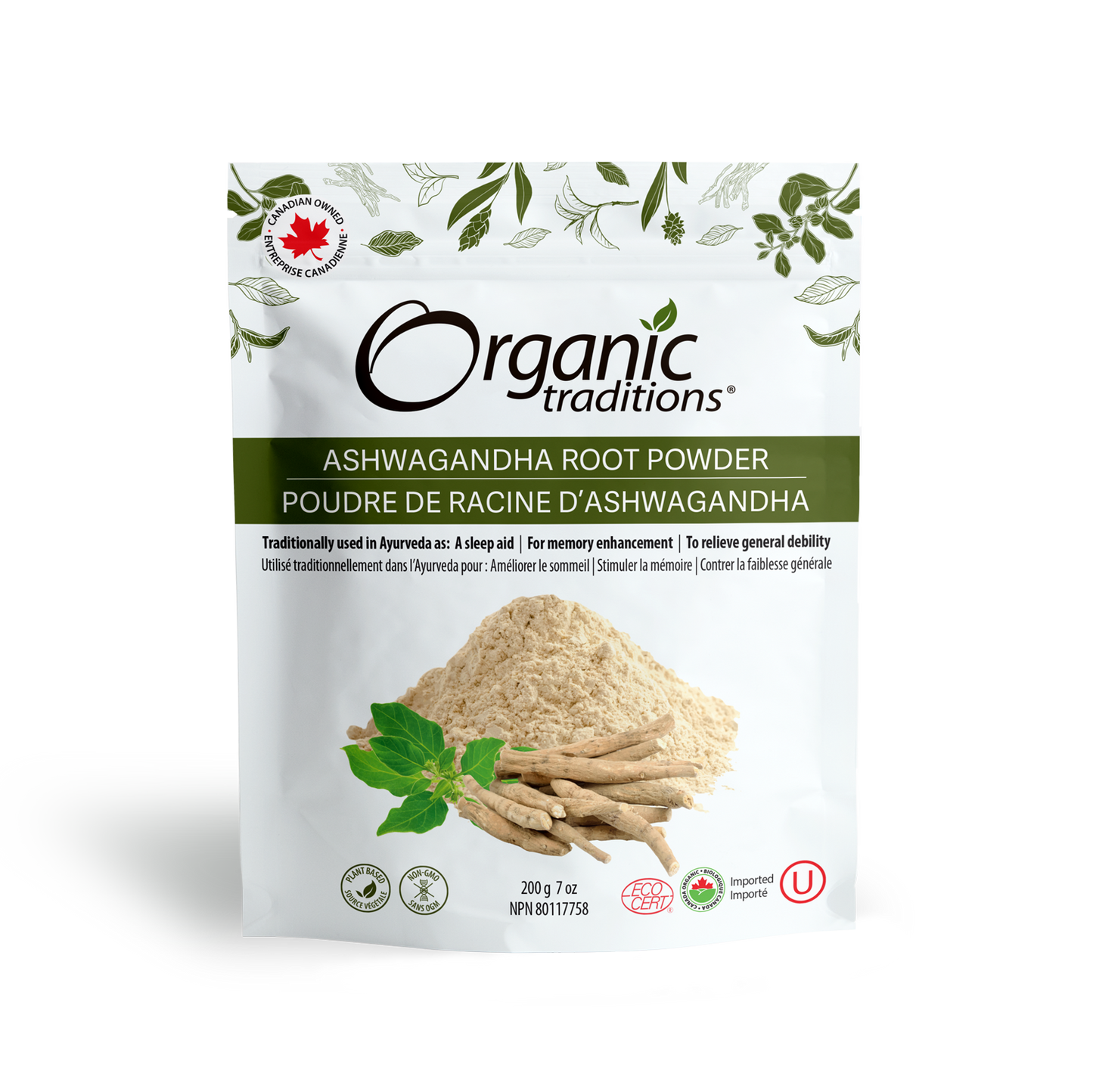 ORGANIC TRADITIONS ASHWAG POWDER 200G