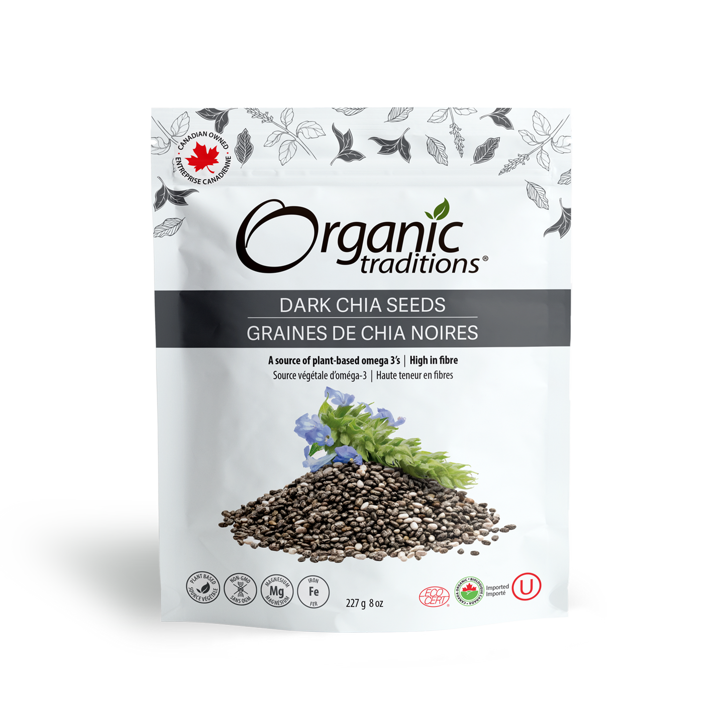 ORGANIC TRADITIONS DARK CHIA 227G