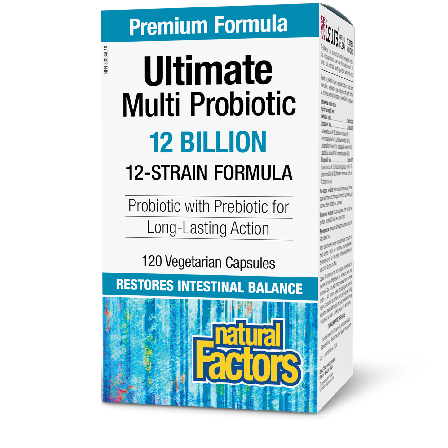 NATURAL FACTORS Ultimate Multi Probiotic (12 Billion - 120 vcaps)