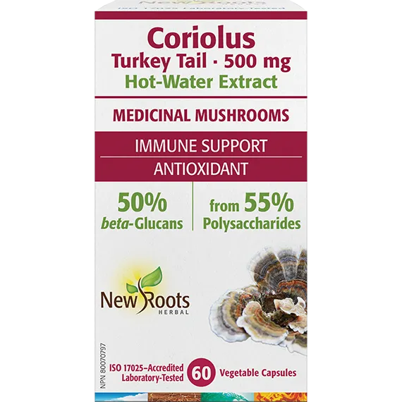 NEW ROOTS TURKEY TAIL (CORIOLUS) 60'S