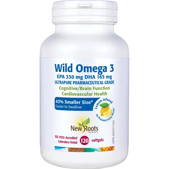 NEW ROOTS WILD OMEGA 3LEM 120'S