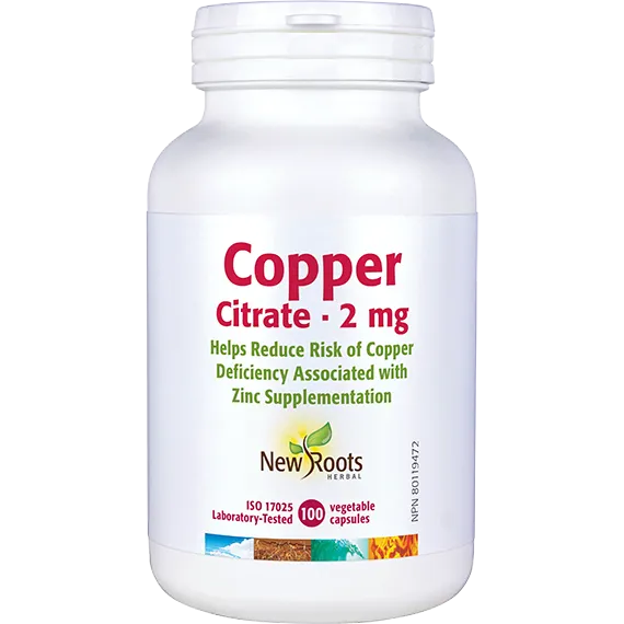 NEW ROOTS COPPER 2MG 100 VEG CAPS