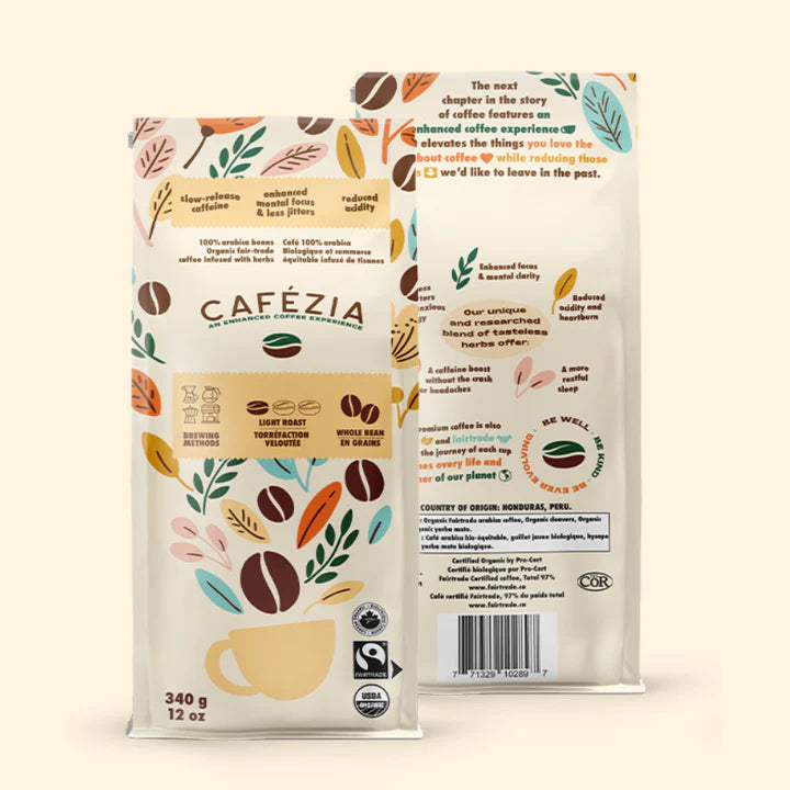 CAFEZIA LIGHT ROAST COFFEE 340G
