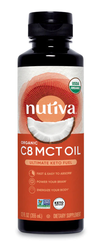 NUTIVA Organic C8 MCT Oil (355 ml)