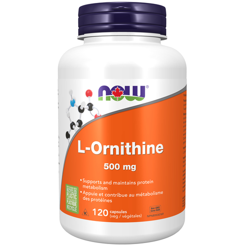 NOW L-ORNITHINE 500MG 120'S