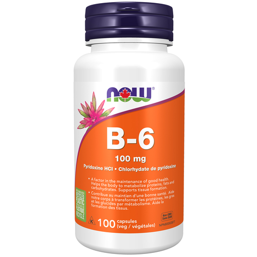 NOW B-6 100mg (100 veg capsules)