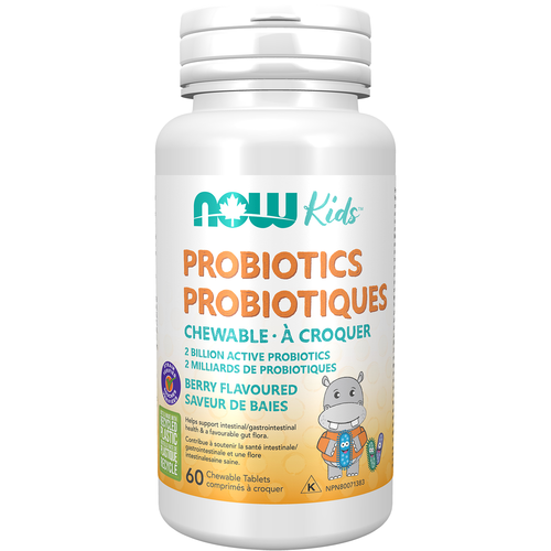 NOW KIDS PROBIOTICS 60 CHEWABLE TABS