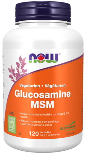 NOW VEG GLUCOSAMINE & MSM 120CAP
