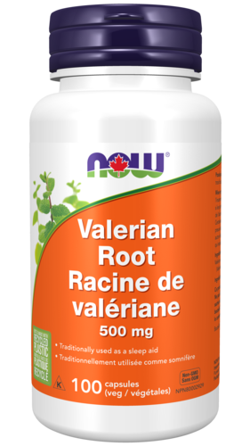 NOW Valerian Root 500 mg (100 Veg Capsules)