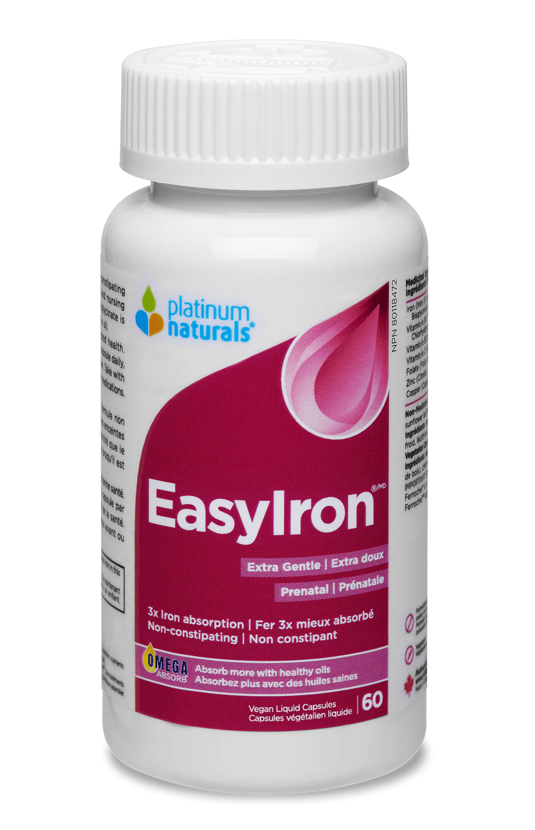 PLATINUM EASY IRON 60 CAPS