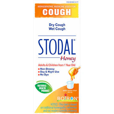 BOIRON Stodal Adults Honey Cough Syrup (200 ml)