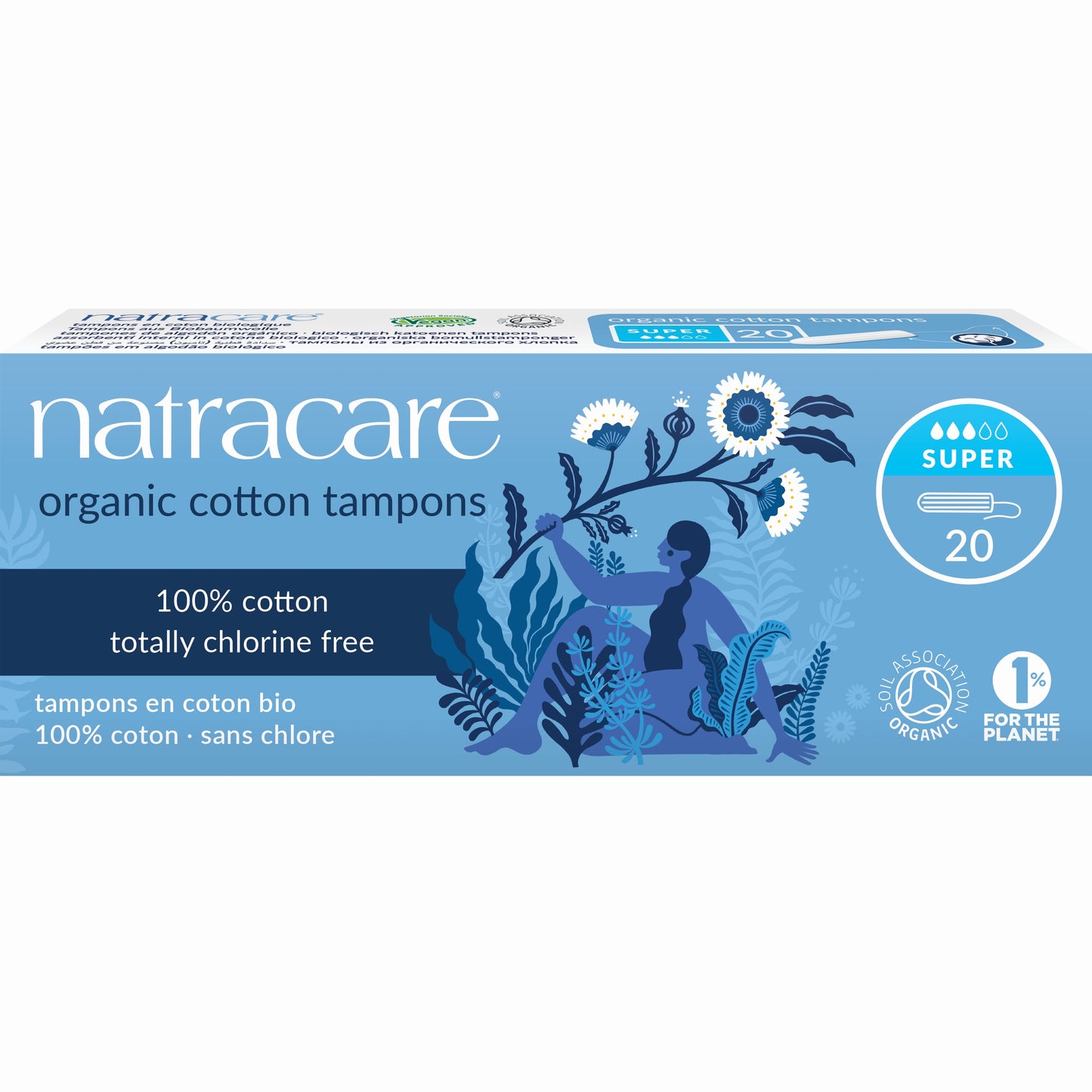 NATRACARE ORG TAMPONS SUPER - 20CT