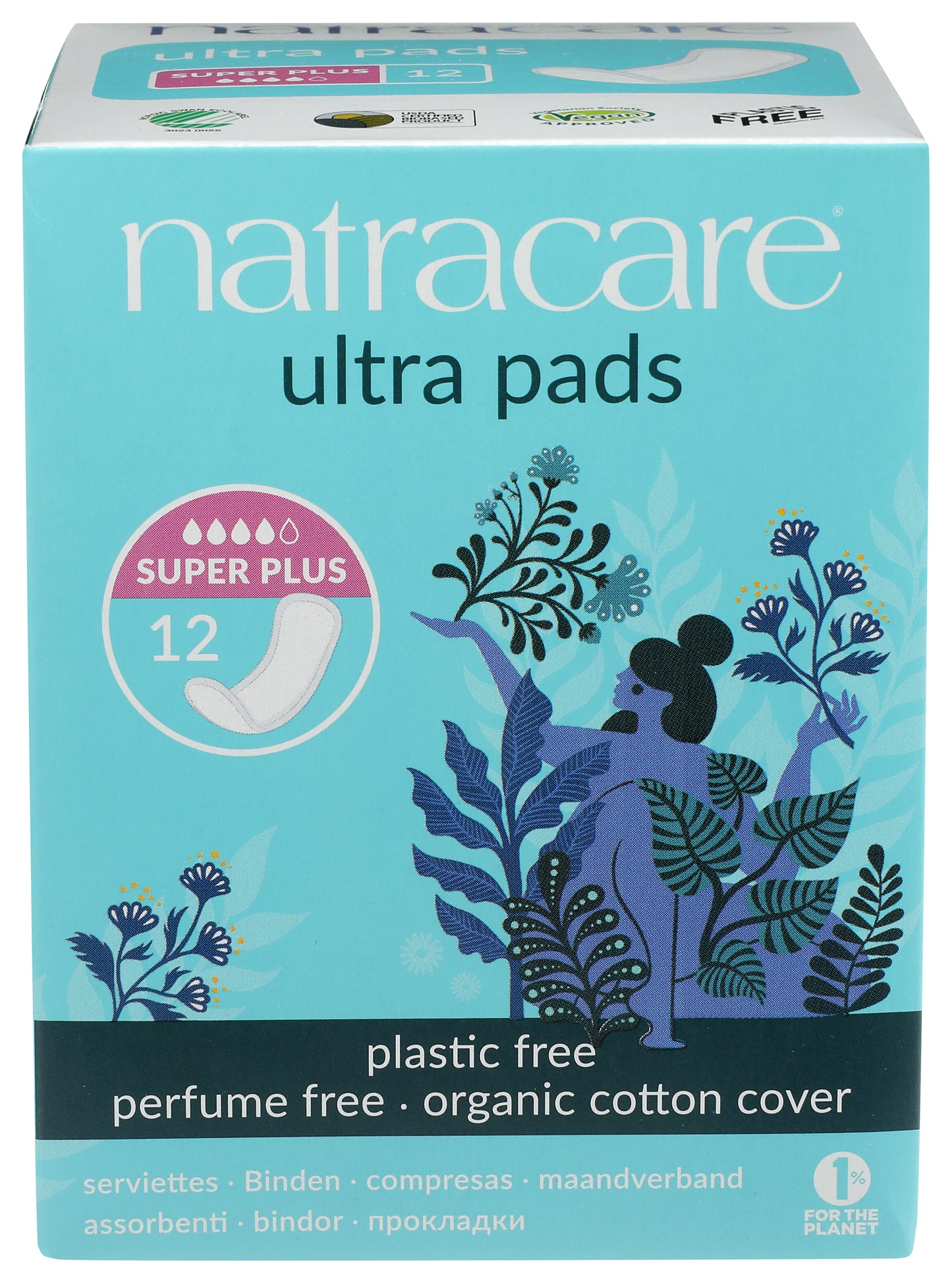 NATRACARE PAD SUPER 12CT