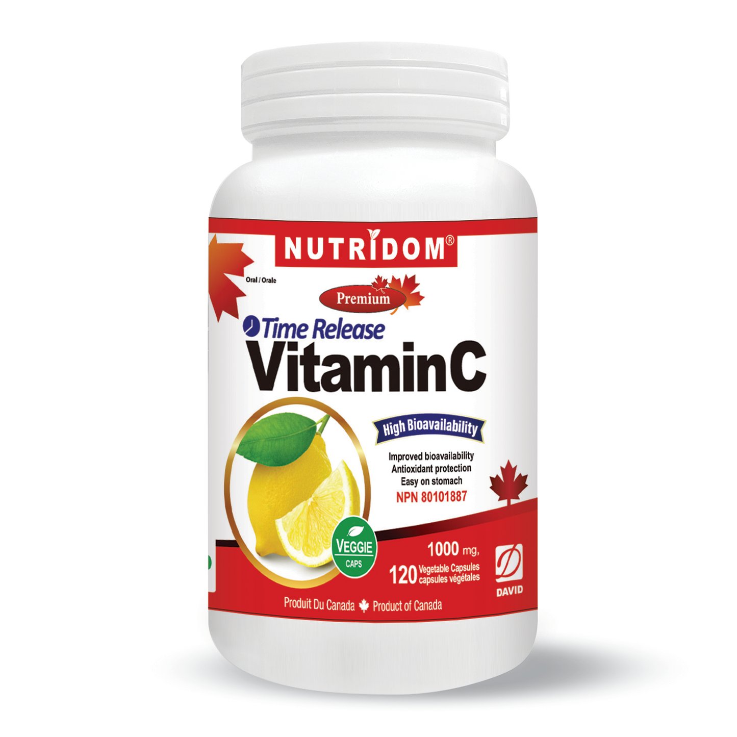 NUTRIDOM Vitamin C - Time release (120 capsules)