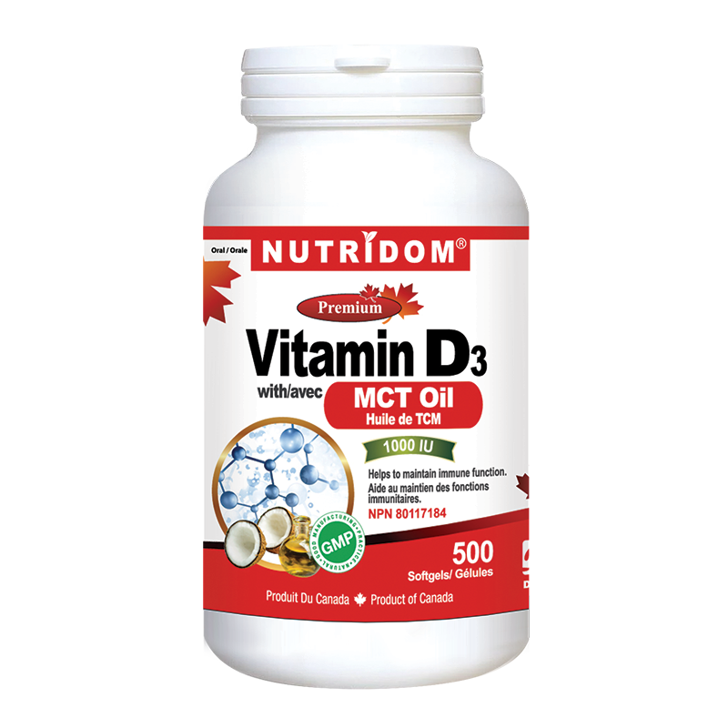 NUTRIDOM Vitamin D31000 IU (500 softgels)