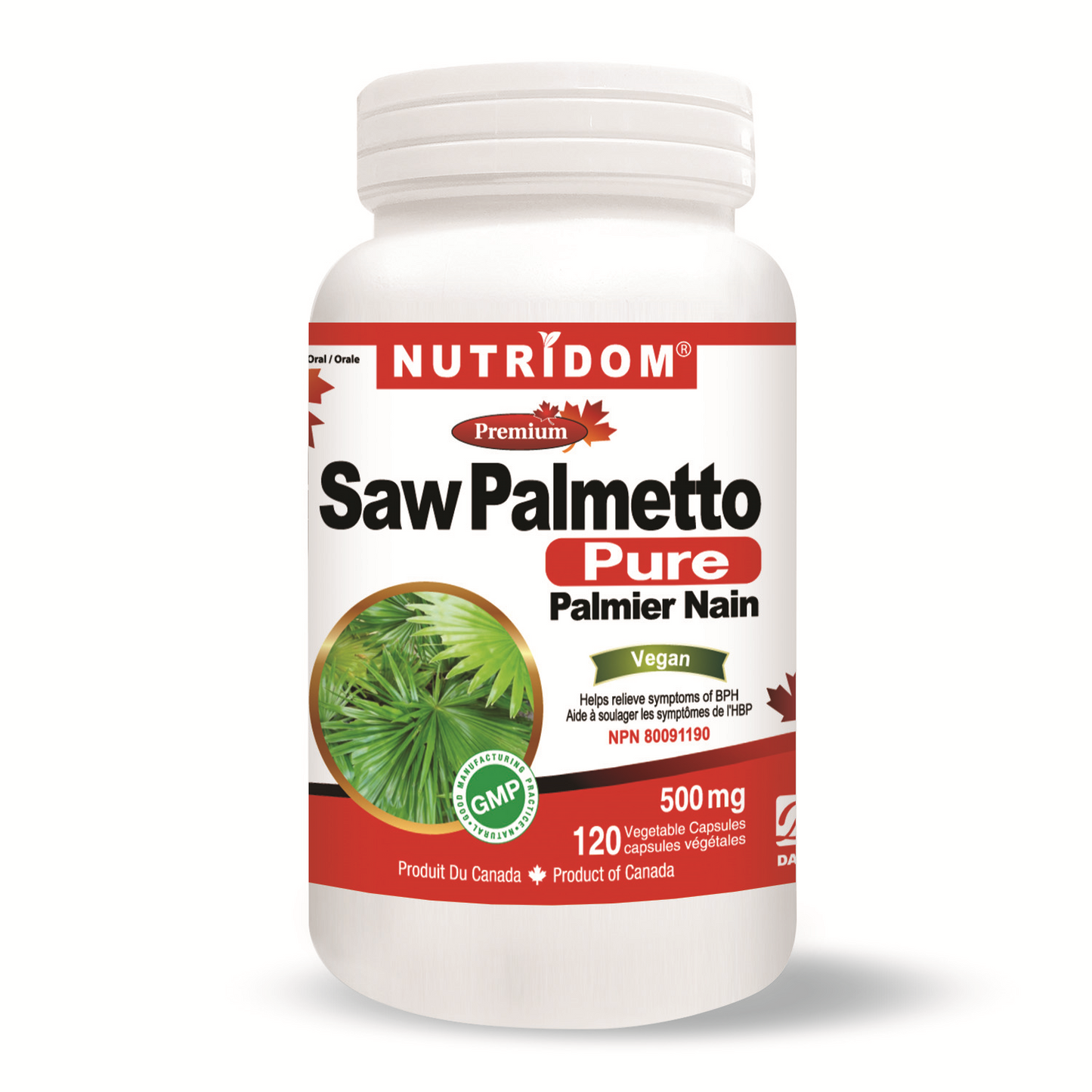 NUTRIDOM SAW PALMETTO 500MG 120'S