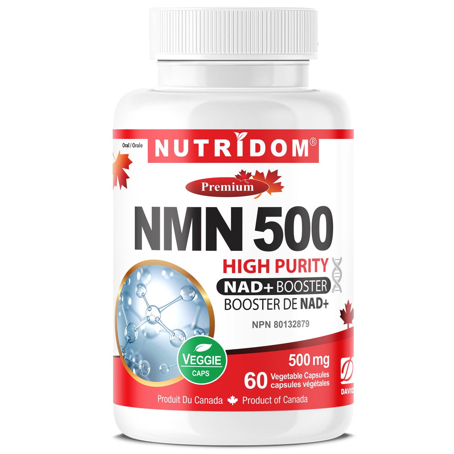 NUTRIDOM NMN | NAD+ Booster 500mg (60caps)