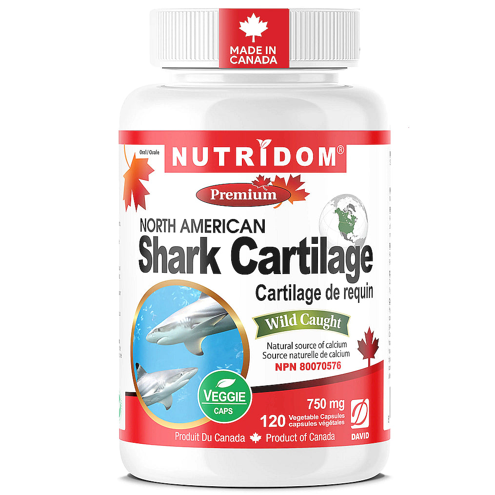NUTRIDOM Shark Cartilage | Natural Calcium for Bone and Teeth (750mg)