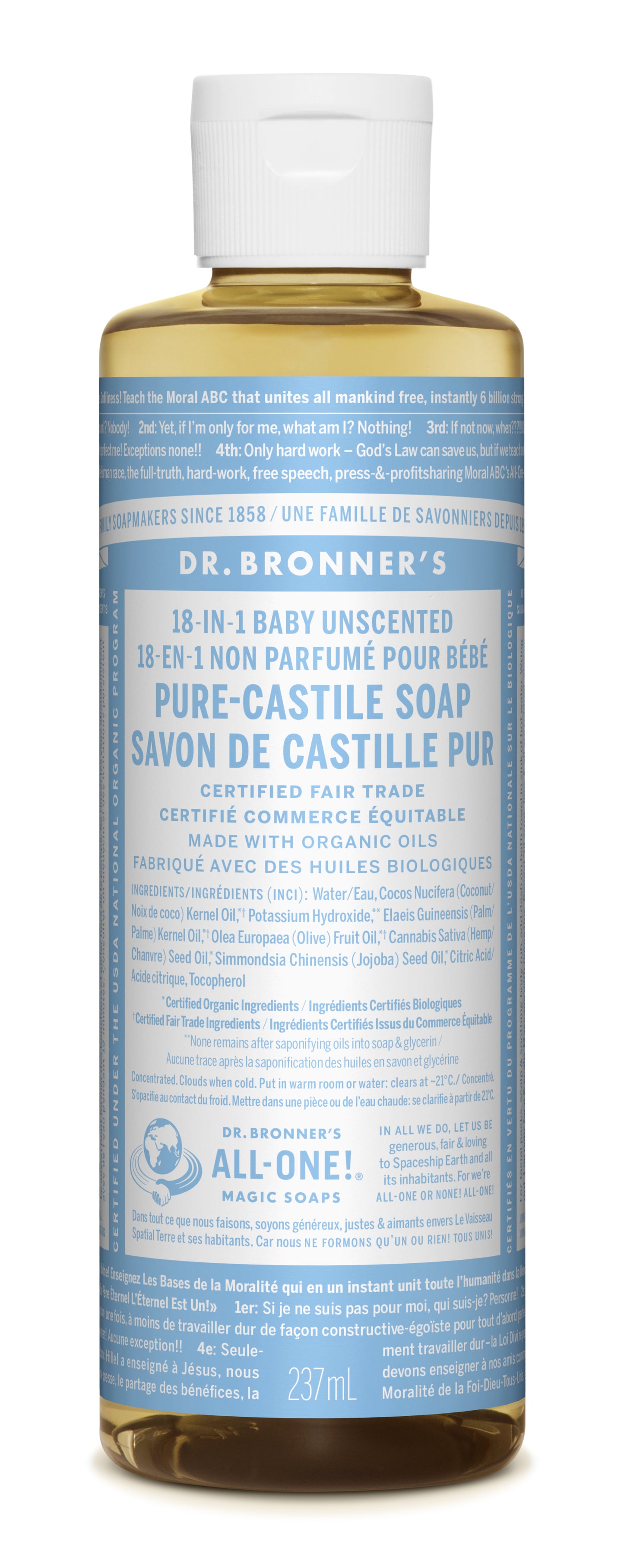 DR. BRONNER'S Pure Castile Soap Baby 237ML