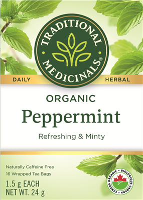 TRADITIONAL MEDICINALS ORG PEPPERMINT TEA