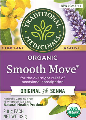 TRADITIONAL MEDICINALS ORGANIC SMOOTH MOVE 16 BAGS
