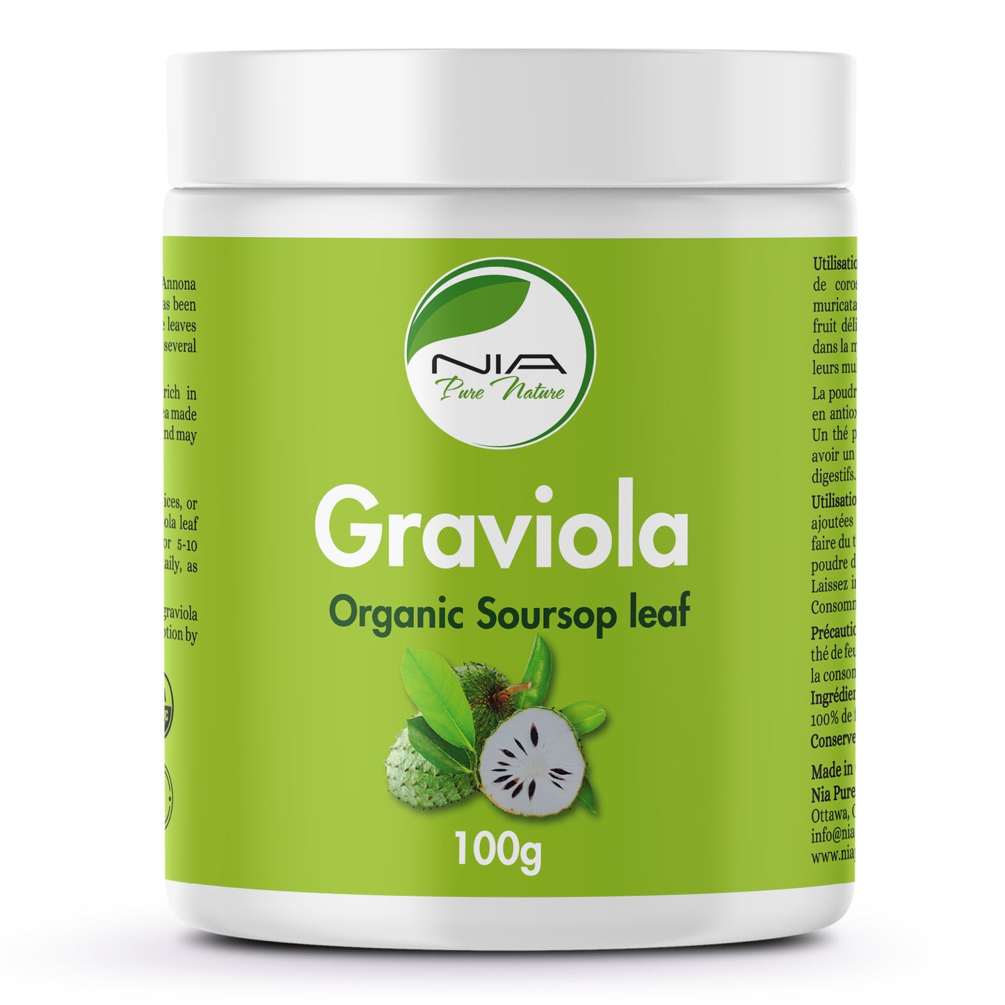 NIA ORG SOURSOP LEAF POWDER (GRAVIOLA)