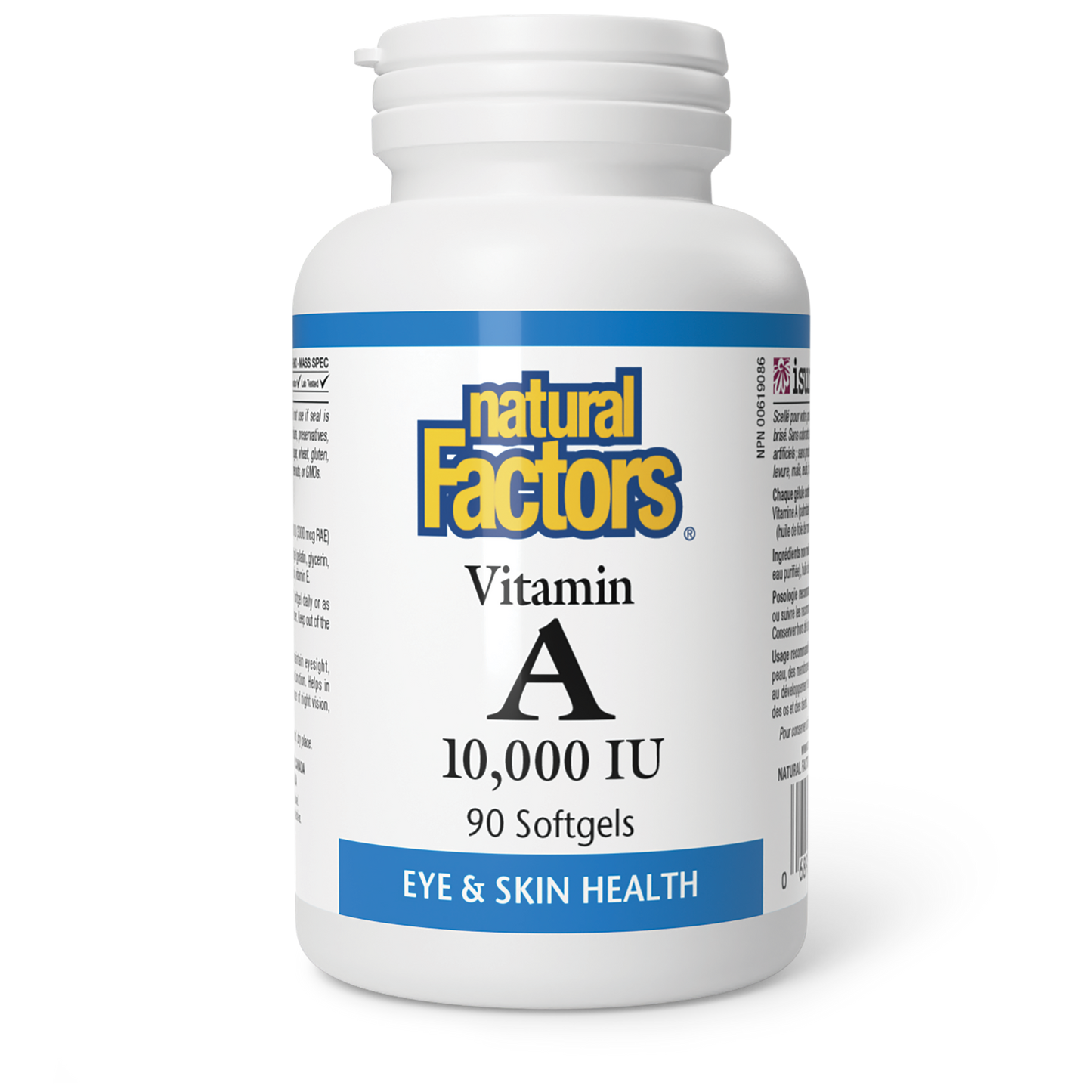 NATURAL FACTORS Vitamin A  (10,000iug - 90 sgels )