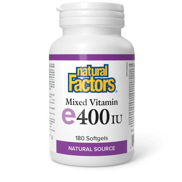 NATURAL FACTORS Mixed Vitamin E 400IU (180 softgels)