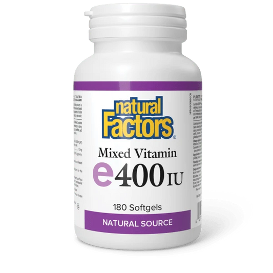 NATURAL FACTORS Mixed Vitamin E 400IU (180 softgels)