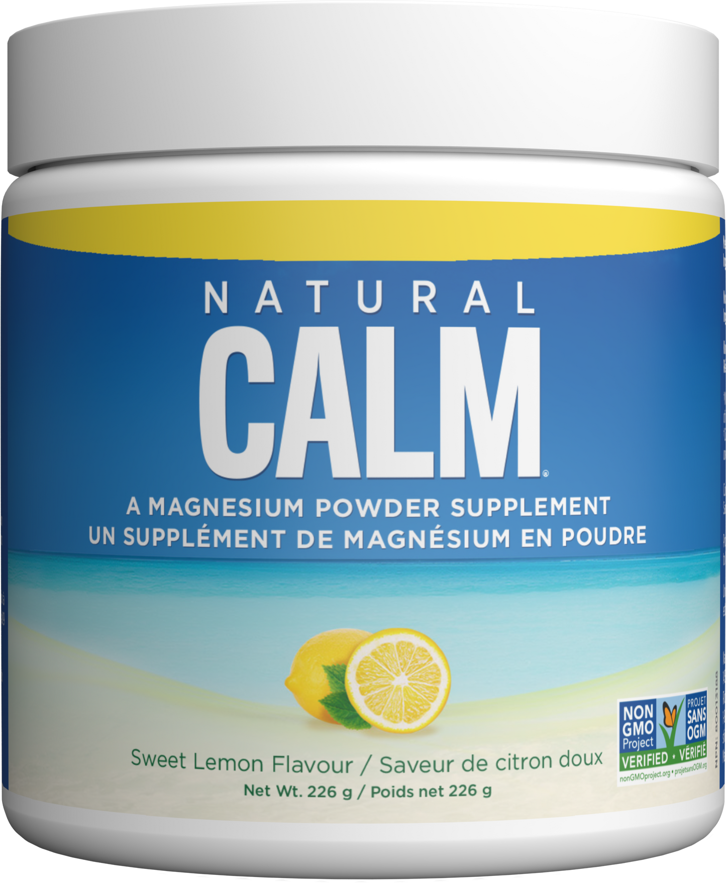 NATURAL CALM Magnesium Citrate Powder - Sweet Lemon Flavour (226g)