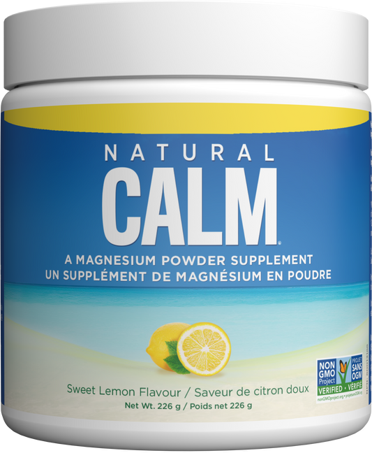 NATURAL CALM Magnesium Citrate Powder - Sweet Lemon Flavour (226g)