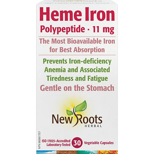 NEW ROOTS Heme Iron 11mg (30 v-caps)