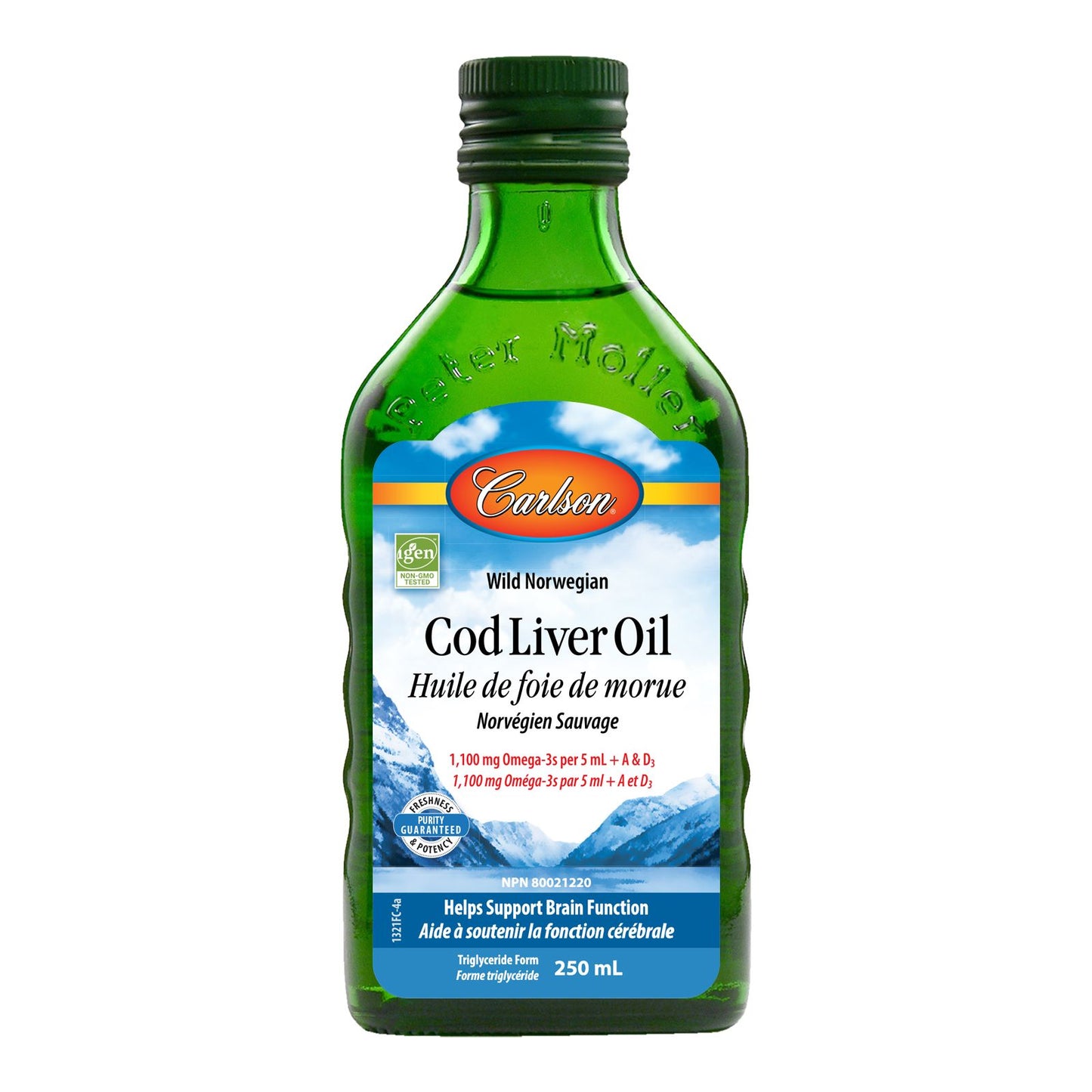 CARLSON COD LIVER OIL UNFL 250ML