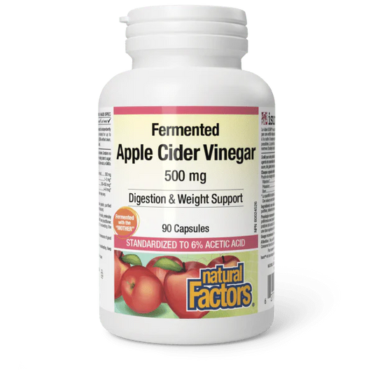 NATURAL FACTORS Fermented Apple Cider Vinegar (90 veg caps)