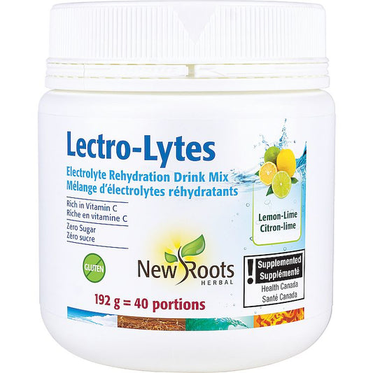 NEW ROOTS Lectro-Lytes Lemon-Lime (192g, 40 Servings)