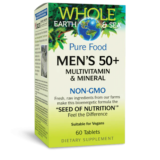 WHOLE EARTH & SEA Men's Multi & Mineral 50 + (60 tabs)
