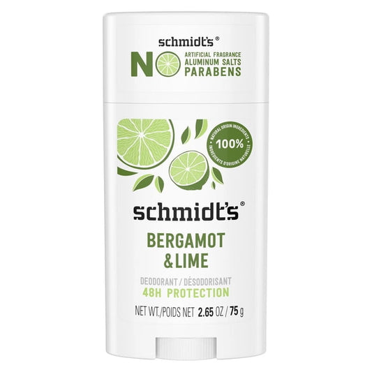 SCHMIDT Natural Deodorant - Bergamot & Lime, 75g