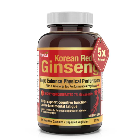 HERBA Korean Red Ginseng Extract 500mg (120 caps)