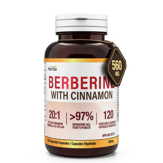 HERBA BERBERINE W/CINNAMON 560MG 120'S