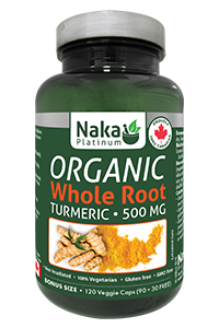 NAKA Organic Whole Root Turmeric (120 vcaps)