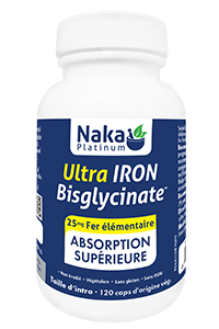 NAKA ULTRA IRON BISGLY. 120VEG CAPS